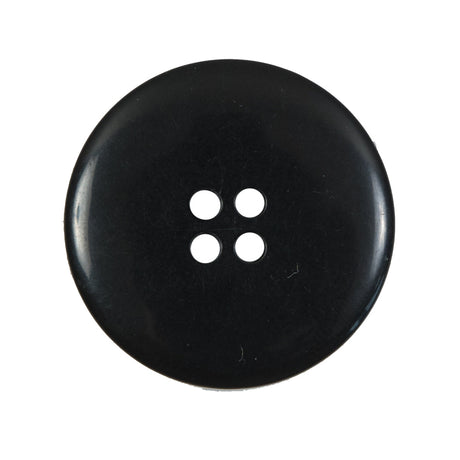 Black Plastic 4-Hole Button - 44L/28mm