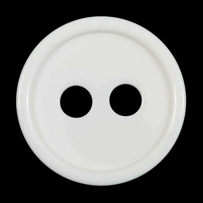 Ivory Plastic 2-Hole Button - 54L/34mm