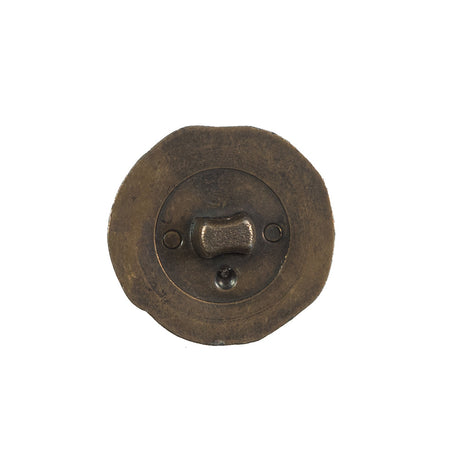 Antique Gold Knotted Plastic Shank Back Button - 32L/20mm
