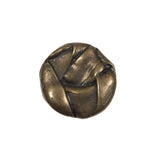 Antique Gold Knotted Plastic Shank Back Button - 32L/20mm