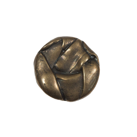Antique Gold Knotted Plastic Shank Back Button - 32L/20mm