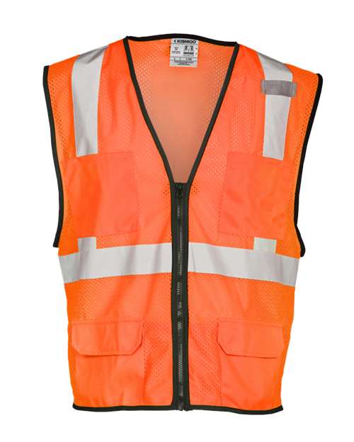 Kishigo Unisex Economy Mesh 6-Pocket Safety Vest