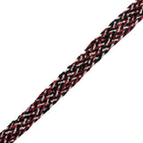 Red, Black and White Flat Chenille Trim - 0.75"