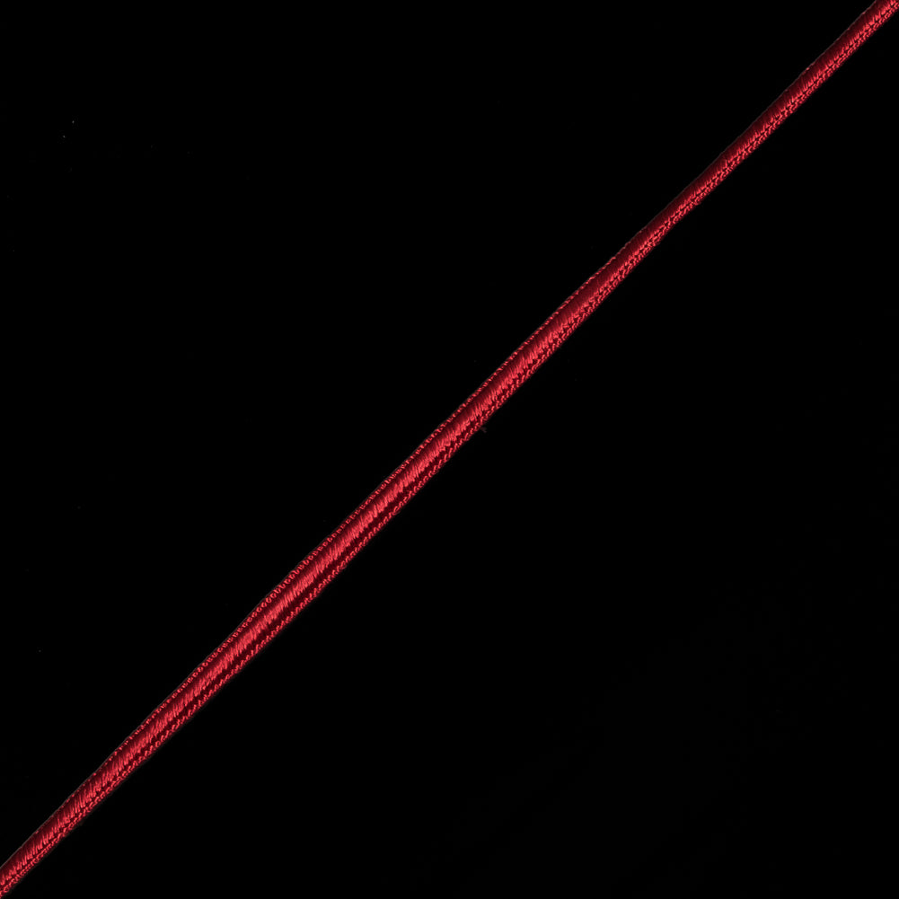 Red Flat Braided Cord - 4mm