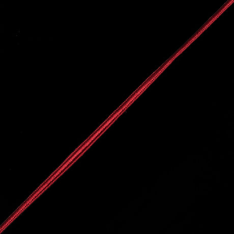 Red Flat Braided Cord - 4mm