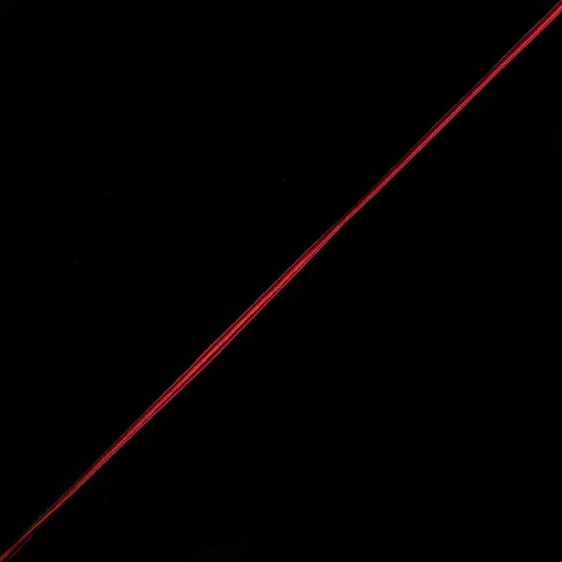 Red Flat Braided Cord - 4mm