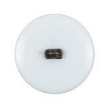 White and Antique Gold Plastic Shank Back Button - 44L/28mm