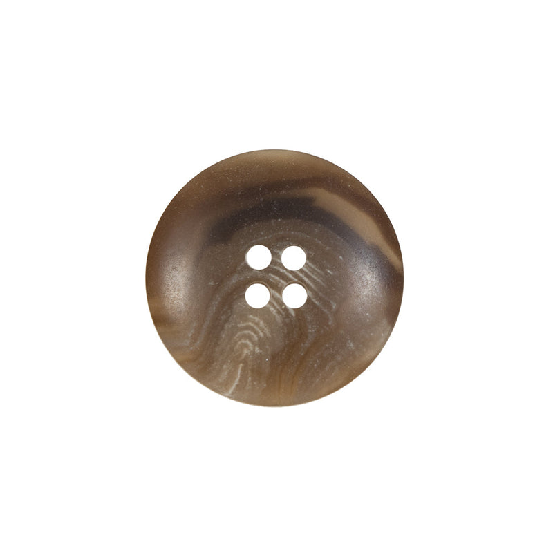 Brown Plastic 4-Hole Button - 32L/20mm