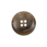 Beige and Brown Plastic 4-Hole Button - 36L/23mm
