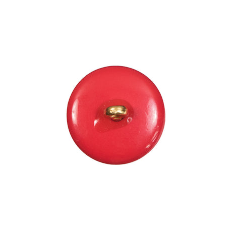 Red Plastic Shank Back Button - 28L/18mm