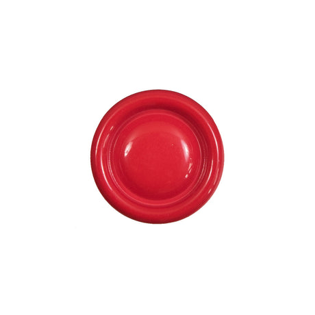 Red Plastic Shank Back Button - 28L/18mm