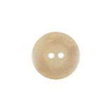Beige Horn 2-Hole Button - 28L/18mm