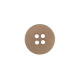 Tan Plastic 4-Hole Button - 24L/15mm