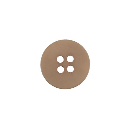 Tan Plastic 4-Hole Button - 24L/15mm