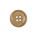 Light Tan Horn 4-Hole Button - 32L/20mm