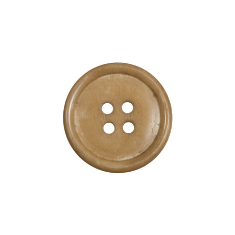 Light Tan Horn 4-Hole Button - 32L/20mm
