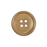 Light Tan Horn 4-Hole Button - 36L/23mm