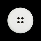 White 4-Hole Plastic Button - 40L/25.5mm