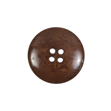 Amber Colored Horn 4-Hole Button - 36L/23mm