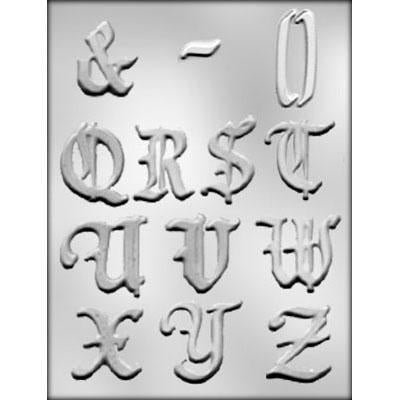 Alphabet Q-Z Letters Chocolate Mold
