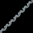 Metallic Ice Blue Guipure Lace Trim - 1.25"