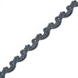 Metallic Navy Guipure Lace Trim - 1.25"