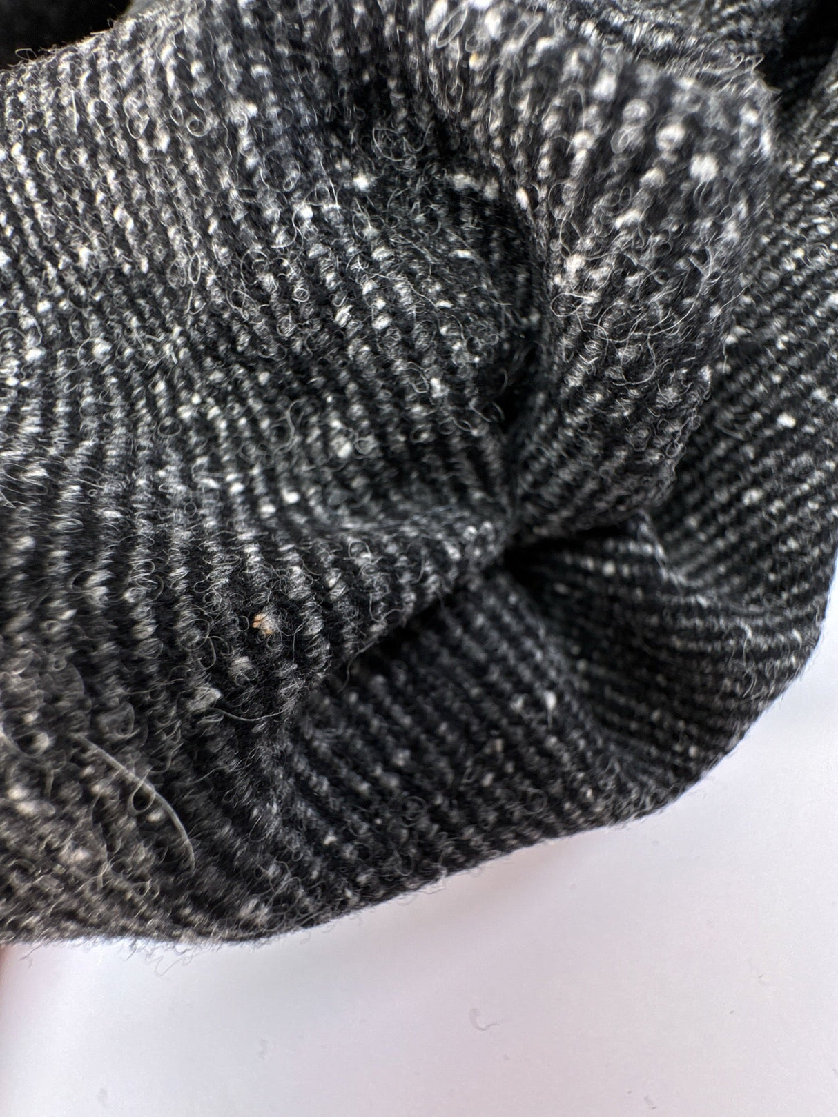 Wool Tweed Melange Gray