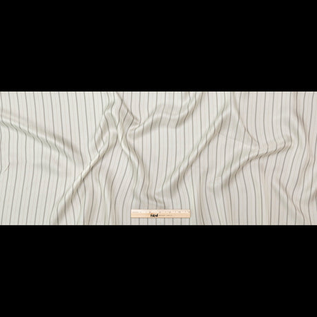 Bemberg Lining - Ivory and Black Stripes