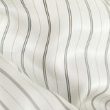 Bemberg Lining - Ivory and Black Stripes