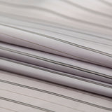 Bemberg Lining - Light Gray and Black Stripes