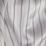 Bemberg Lining - Light Gray and Black Stripes
