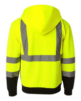 Hi-Vis Full-Zip Hooded Sweatshirt