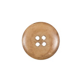 Beige Horn 4-Hole Button - 32L/20mm