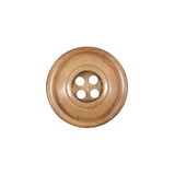 Beige Horn 4-Hole Button - 32L/20mm