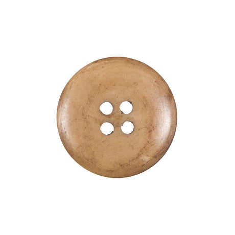 Beige Horn 4-Hole Button - 34L/21.5mm