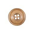 Beige Horn 4-Hole Button - 34L/21.5mm