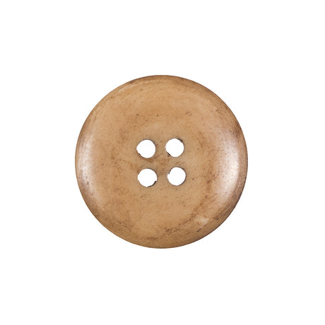 Beige Horn 4-Hole Button - 36L/23mm