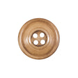 Beige Horn 4-Hole Button - 36L/23mm