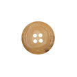 Beige Horn 4-Hole Button - 28L/18mm