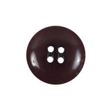 Eggplant Domed Horn 4-Hole Button - 36L/23mm