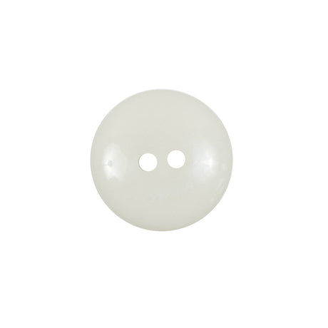 Ivory Plastic 2-Hole Button - 28L/18mm