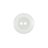 Ivory Plastic 2-Hole Button - 28L/18mm