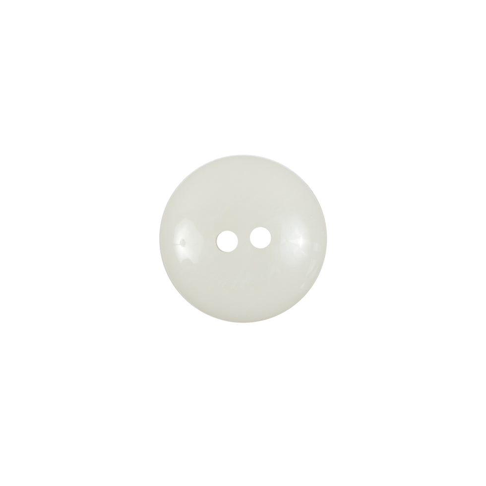 Ivory Plastic 2-Hole Button - 20L/12.5mm