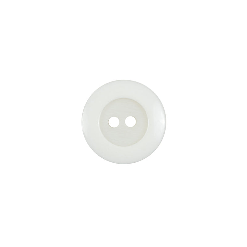 Ivory Plastic 2-Hole Button - 20L/12.5mm