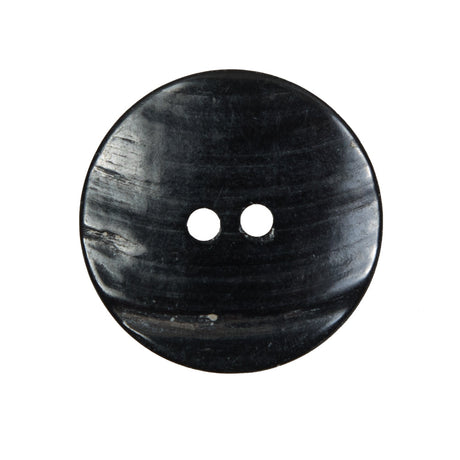 Iridescent Gray Concaved Mother of Pearl 2-Hole Button - 30L/19MM