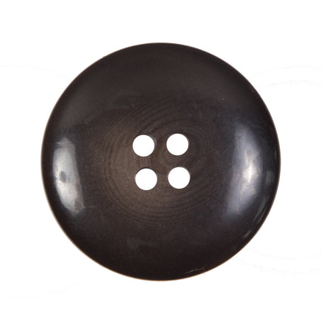 Matte Brown Plastic 4-Hole Button - 44L/28mm