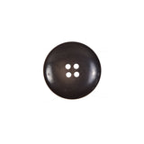 Matte Brown Plastic 4-Hole Button - 24L/15mm