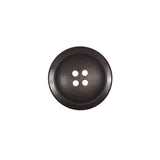 Matte Brown Plastic 4-Hole Button - 24L/15mm