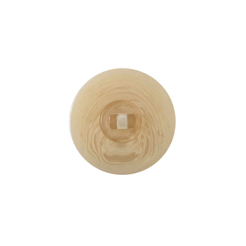 Beige Domed Shank Back Button - 28L/18mm