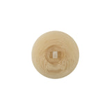 Beige Domed Shank Back Button - 28L/18mm